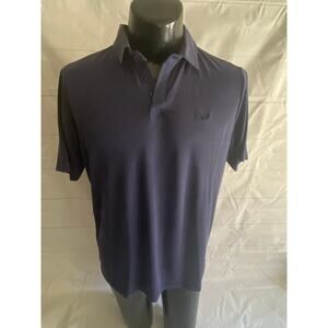 Castore Navy Blue Performance Sports Short Sleeve Polo Shirt Men’s Large